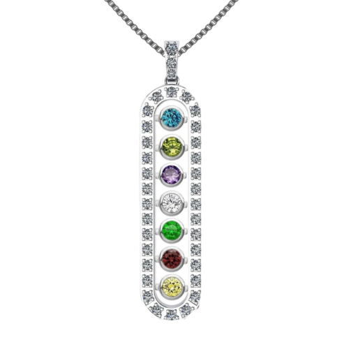 Chandelier Dancing Stone Necklace Pendant
